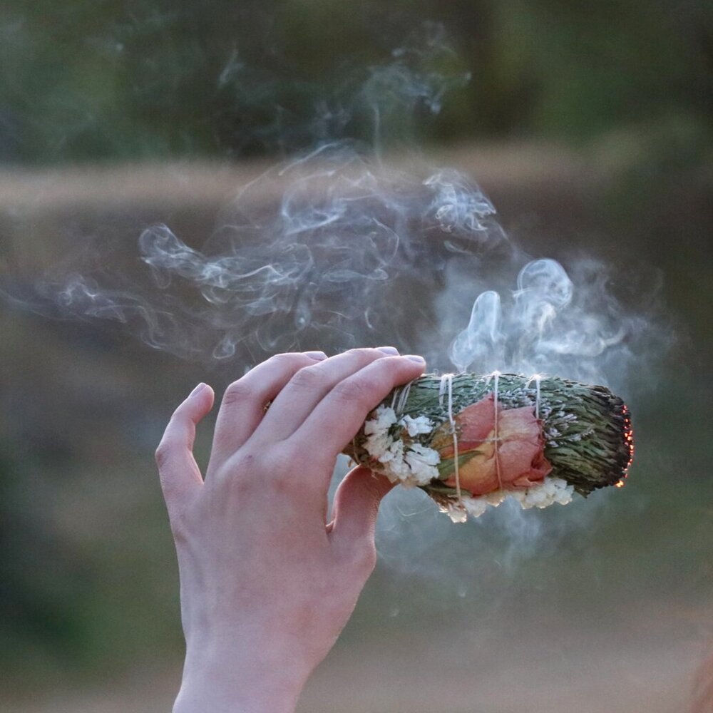 Cedar + Rose Smudge Stick