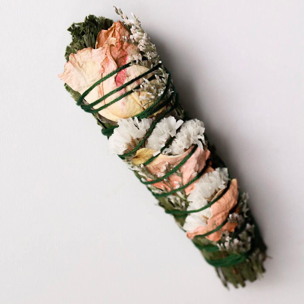 Cedar + Rose Smudge Stick