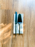 stainless steel pie serving set