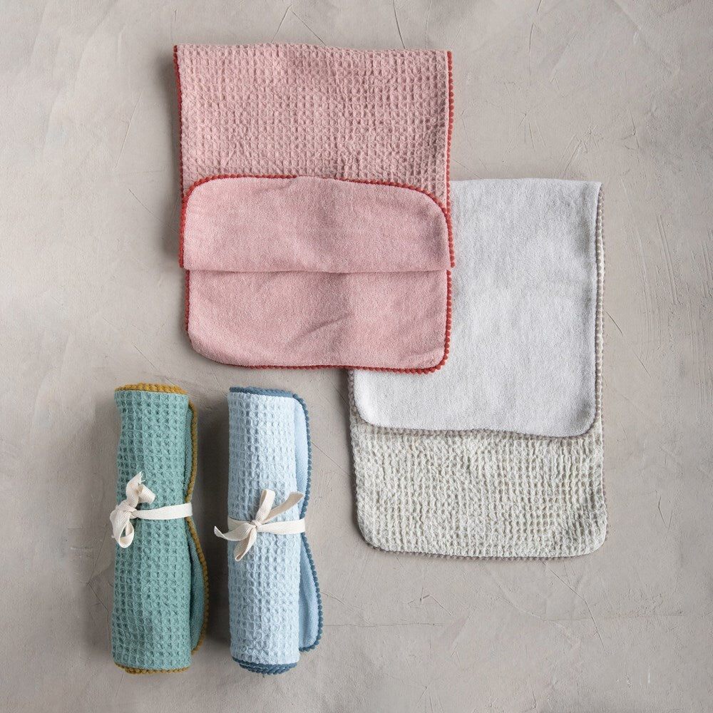 Cotton Waffle Weave + Terry Burp Cloth