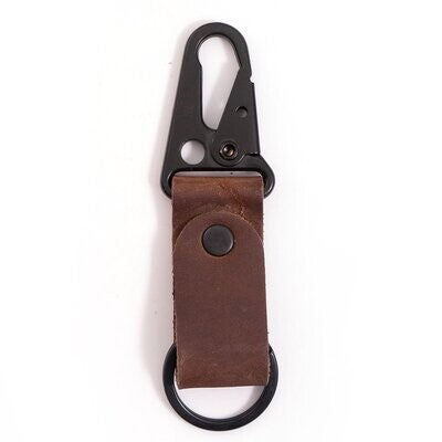 Clip Leather Keychain