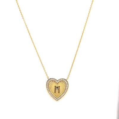 TAI Jewelry - Vintage Inspired Initial Heart