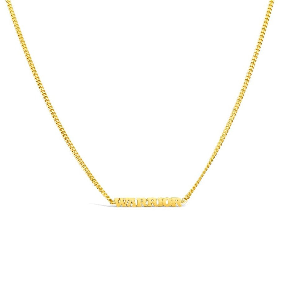 Sierra Winter - Warrior Script Necklace