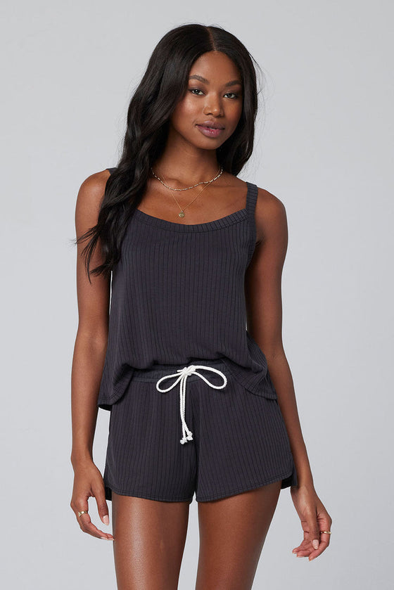 Saltwater Luxe - A-Line Tank in Black