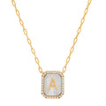 Mother of Pearl Monogram Necklace