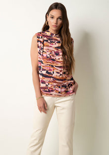  Tierney Top in Abstract Stripe