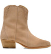 New Frontier Western Boot in Pearl Sand Suede
