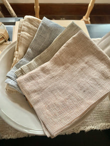  woven linen oversized tea towel