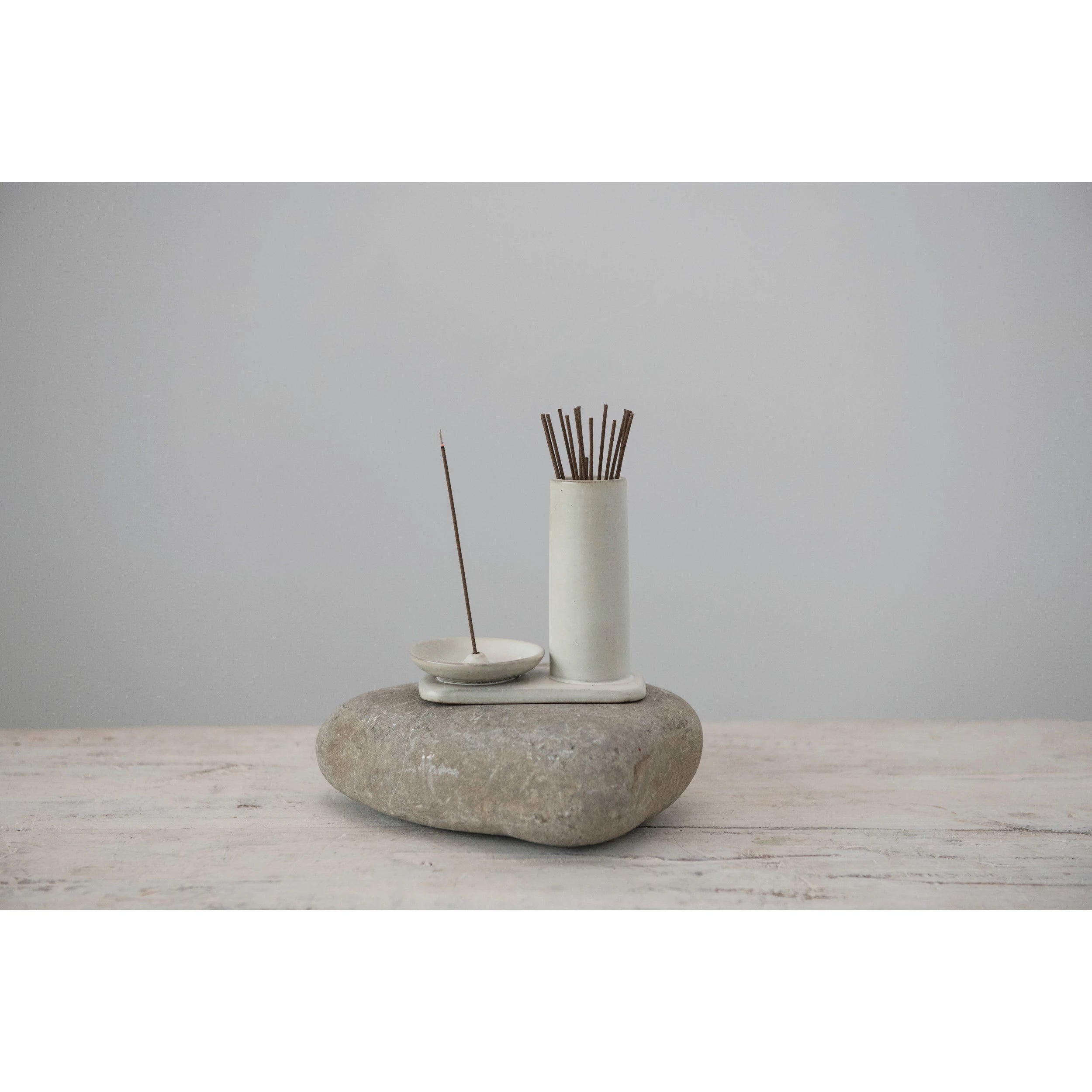 incense dish + holder