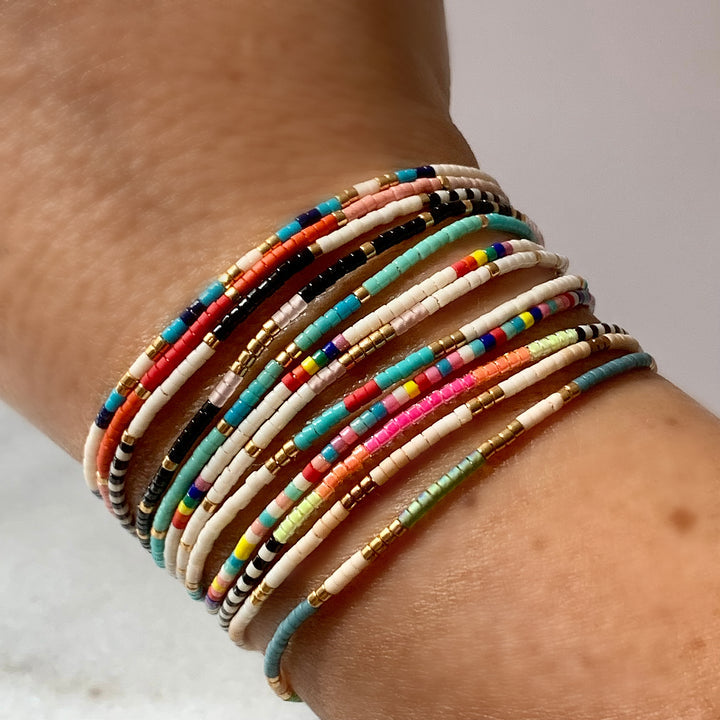 Adjustable Beaded String Bracelets