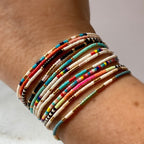 Adjustable Beaded String Bracelets