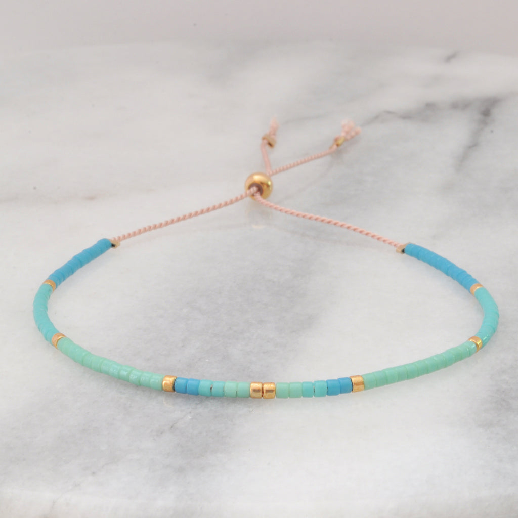 Adjustable Beaded String Bracelets