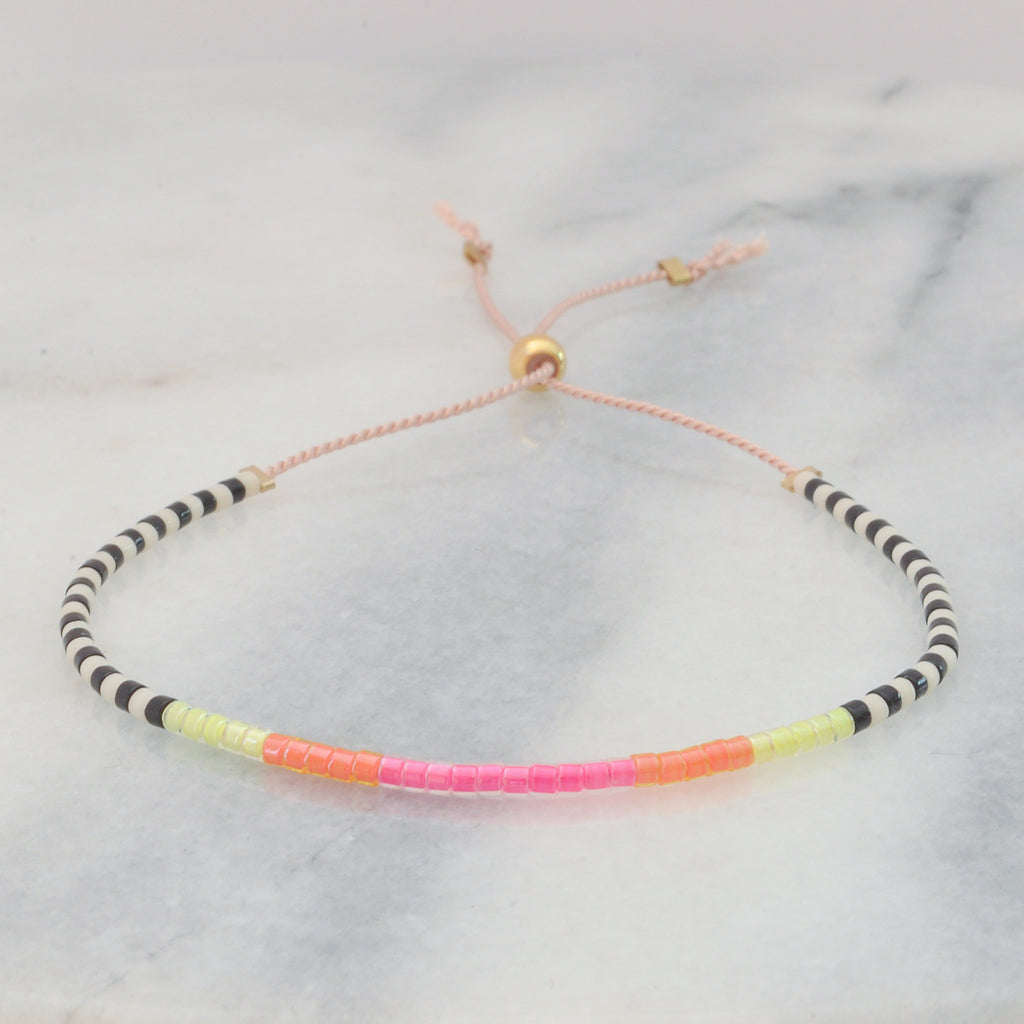 Adjustable Beaded String Bracelets