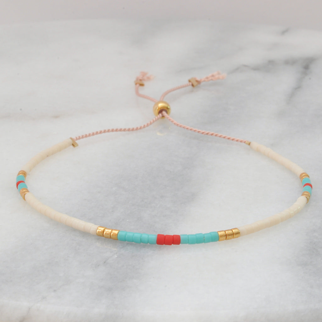 Adjustable Beaded String Bracelets