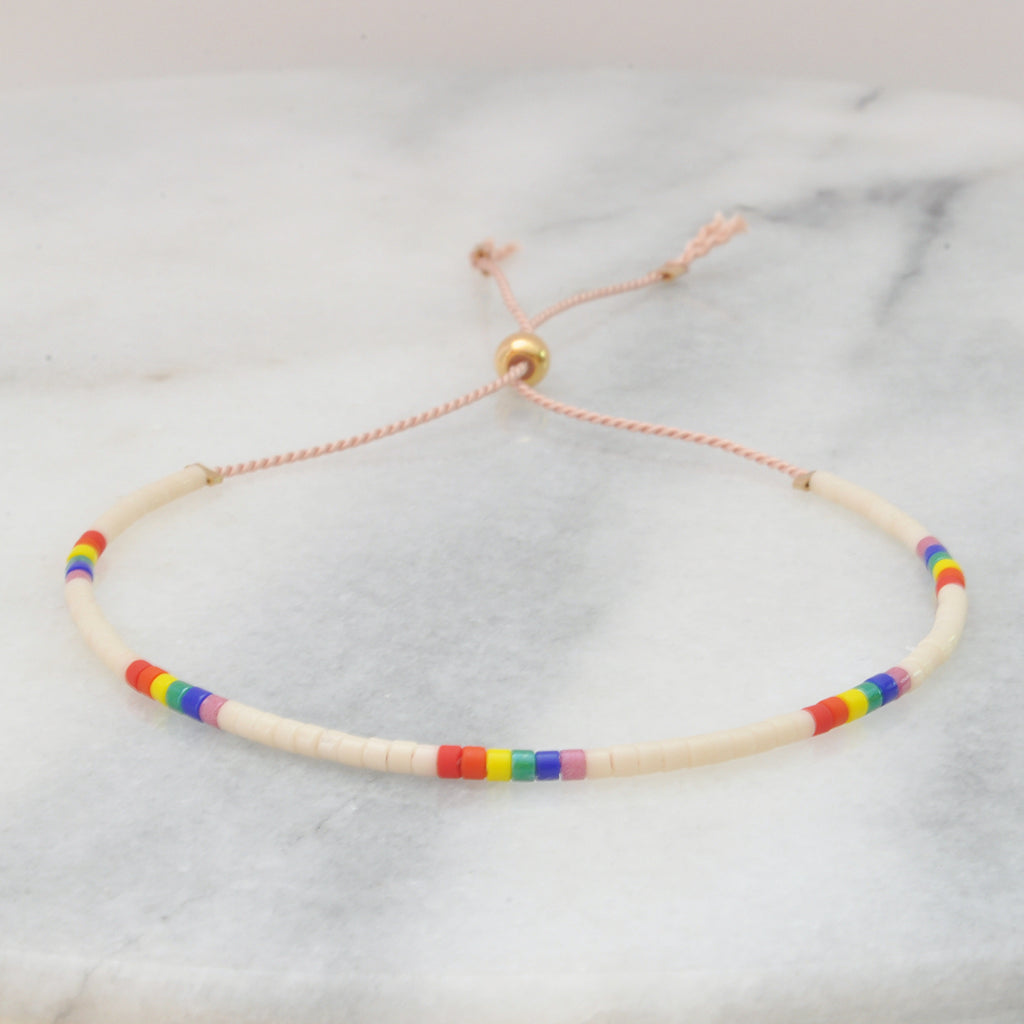 Adjustable Beaded String Bracelets