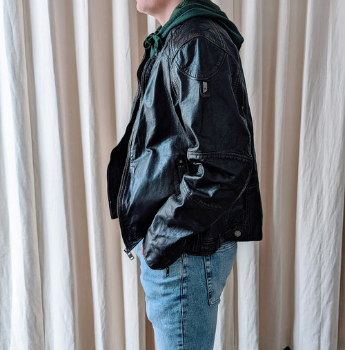 Brent in Black - Men's Leather Jacket