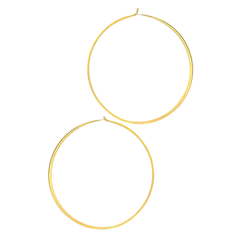 extra large gold hoop earrings
